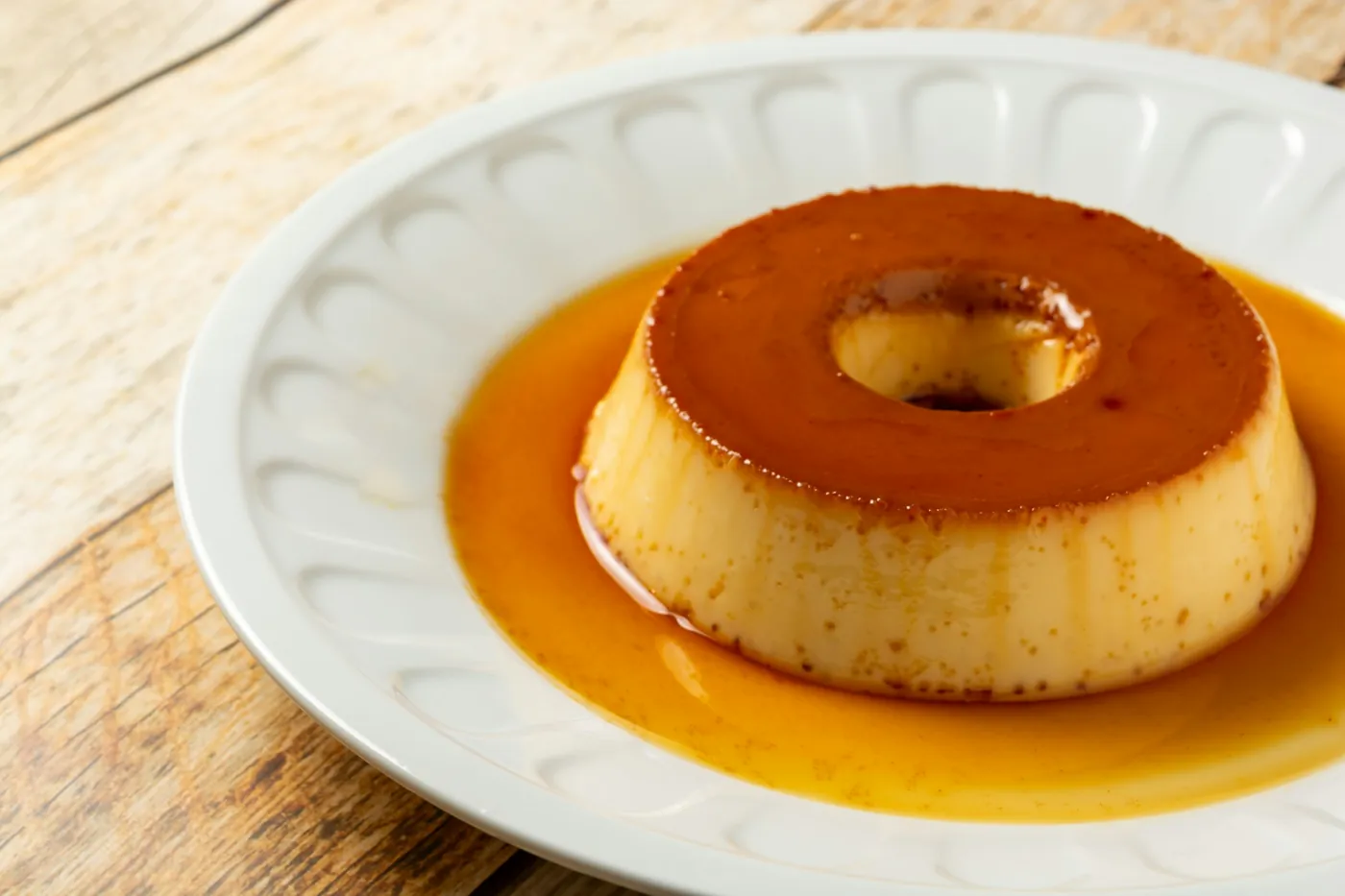 Flam casolà amb caramel